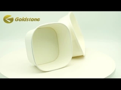 500 مل أكواب ورقية مستطيلة آمنة للأطعمة و متعددة الاستخدامات للسلطات الحلويات المعكرونة