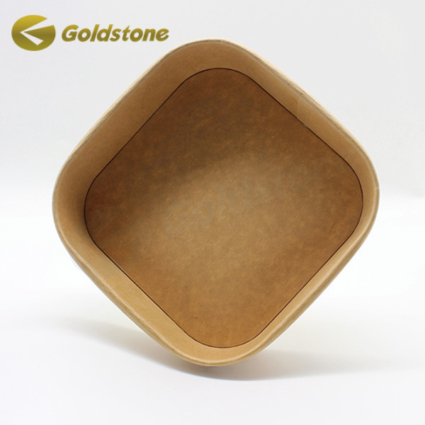 Eco-Friendly Choice 650ml Square Paper Bowls For Food Service
